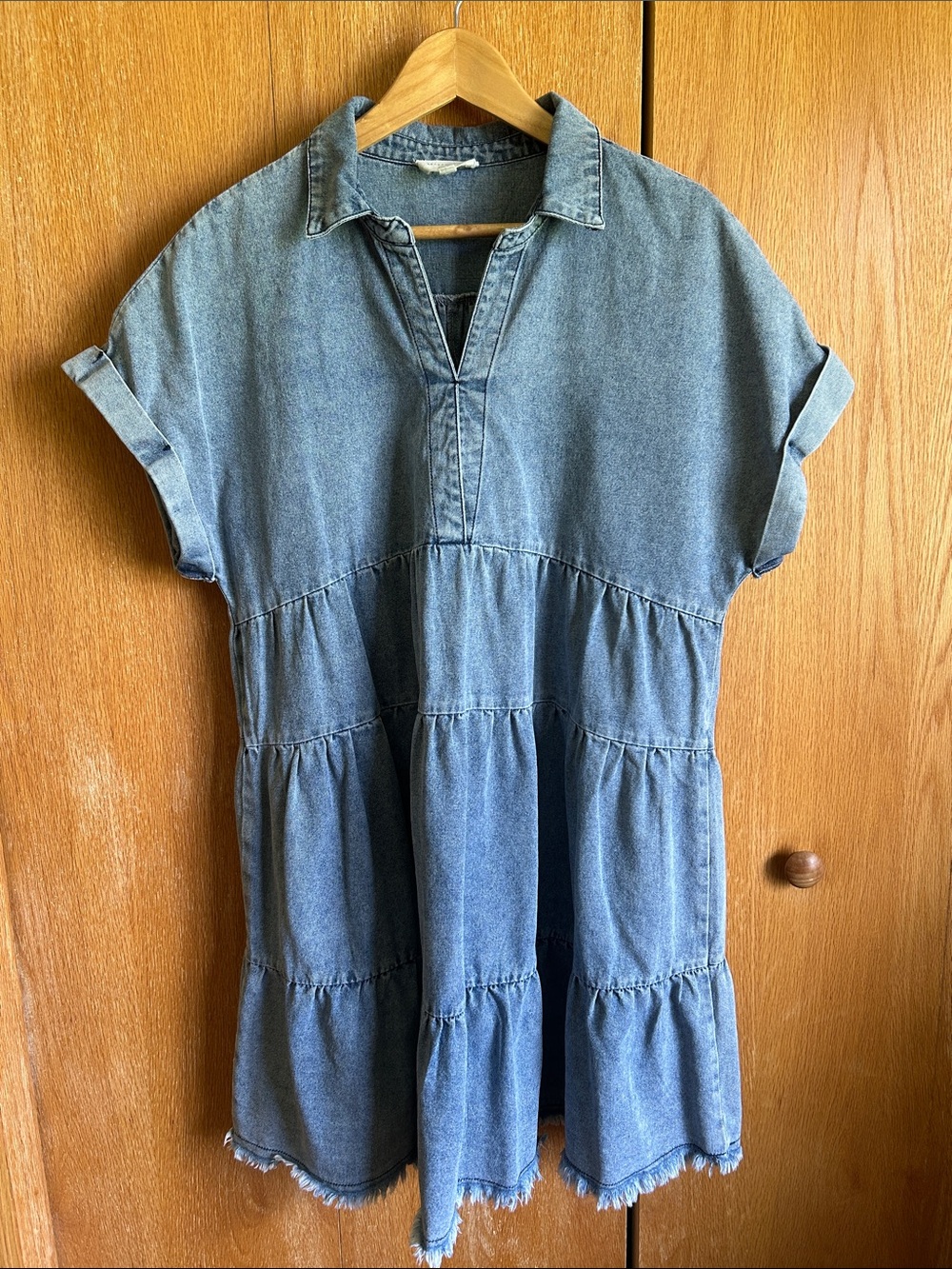 Umgee Denim Short Sleeve Dress